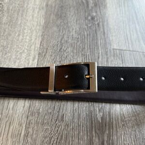 Men's Black Leather Belt